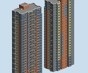 City office building architectural design  385