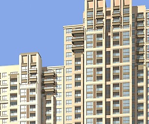 City office building architectural design  386