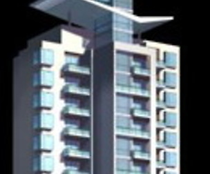 City office building architectural design  387