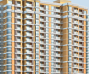 City office building architectural design  389