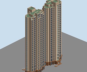 City office building architectural design  392