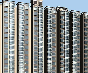 City office building architectural design  394