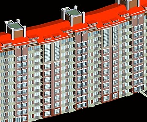City office building architectural design  396