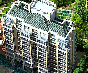 City office building architectural design  398