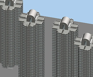 City office building architectural design  399
