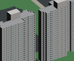 City office building architectural design  400