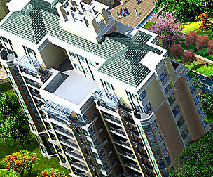 City office building architectural design  402