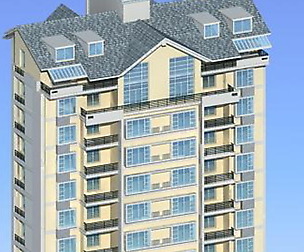 City office building architectural design  405
