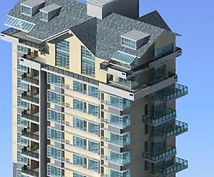City office building architectural design  407
