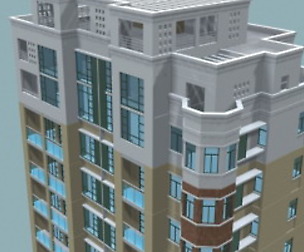 City office building architectural design  409