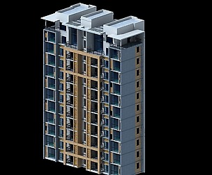 City office building architectural design  411