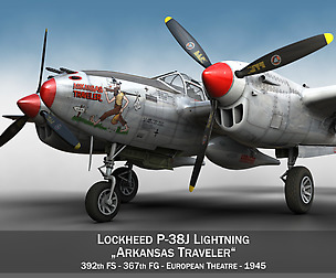 Lockheed P-38 Lightning - Arkansas Traveler