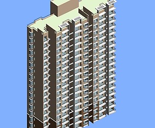 City office building architectural design  414