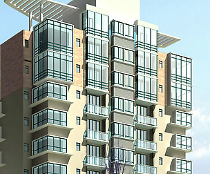 City office building architectural design  422