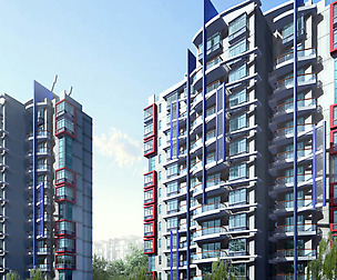 City office building architectural design  429