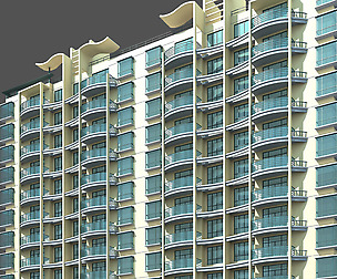 City office building architectural design  439