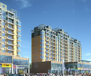 City office building architectural design  443