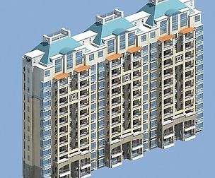 City office building architectural design  445