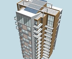 City office building architectural design  462