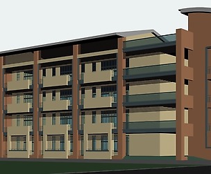 City office building architectural design  476
