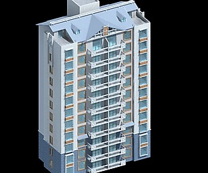 City office building architectural design  321