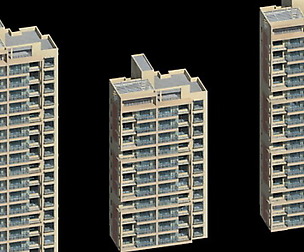 City office building architectural design  301