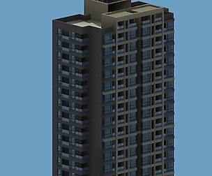 City office building architectural design  221