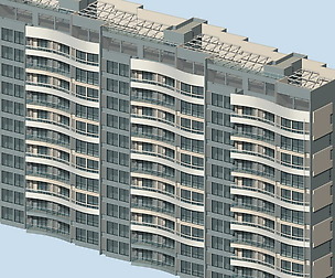 City office building architectural design  141