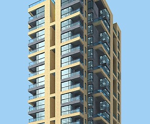 City office building architectural design  121