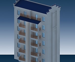 City office building architectural design  081