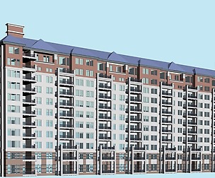 City office building architectural design  005
