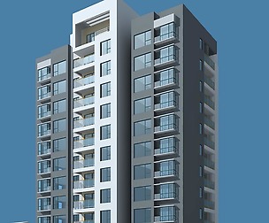 City office building architectural design  007