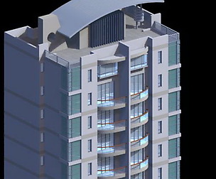 City office building architectural design  008