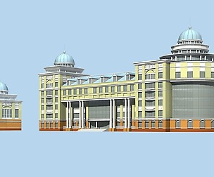 City ancient palace building luxury villas - 03