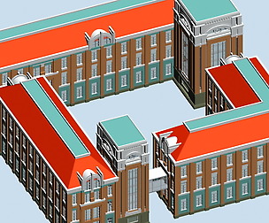 City ancient palace building luxury villas - 05