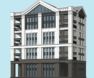 City ancient palace building luxury villas - 07