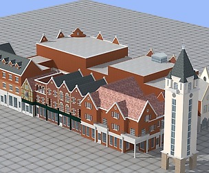 City ancient palace building luxury villas - 10