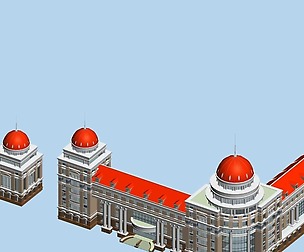 City ancient palace building luxury villas - 18