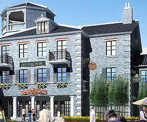 City ancient palace building luxury villas - 22
