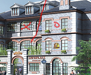 City ancient palace building luxury villas - 23