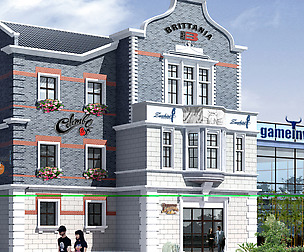 City ancient palace building luxury villas - 28