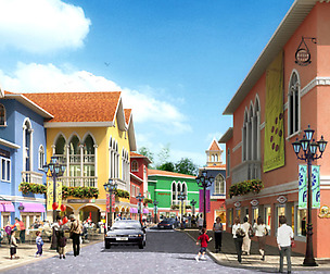 City ancient palace building luxury villas - 31