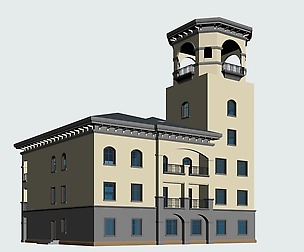 City ancient palace building luxury villas - 32