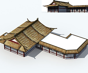 City ancient palace building luxury villas - 37