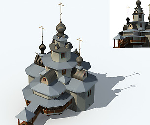 City ancient palace building luxury villas - 39