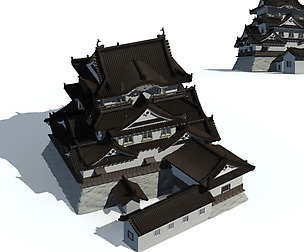 City ancient palace building luxury villas - 41