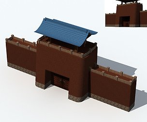 City ancient palace building luxury villas - 43