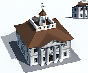 City ancient palace building luxury villas - 46
