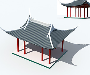 City ancient palace building luxury villas - 51