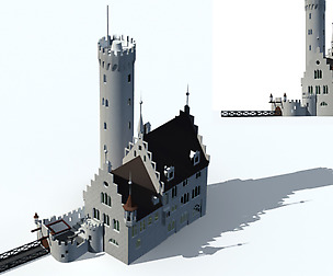 City ancient palace building luxury villas - 61